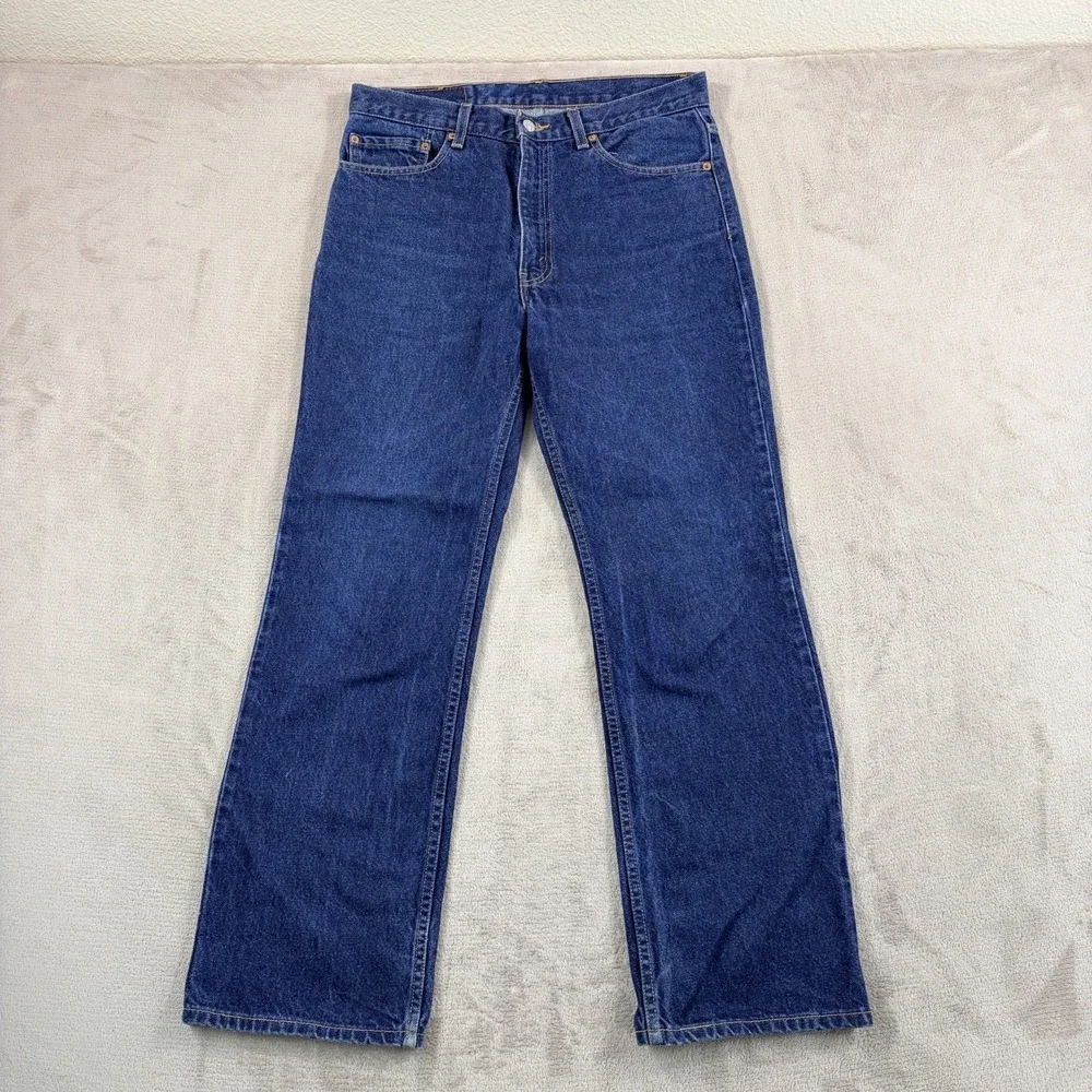 Vintage Levis 517 Bootcut Red Tab Jeans Men 34x30‎ Blue Denim Y2K Cowboy